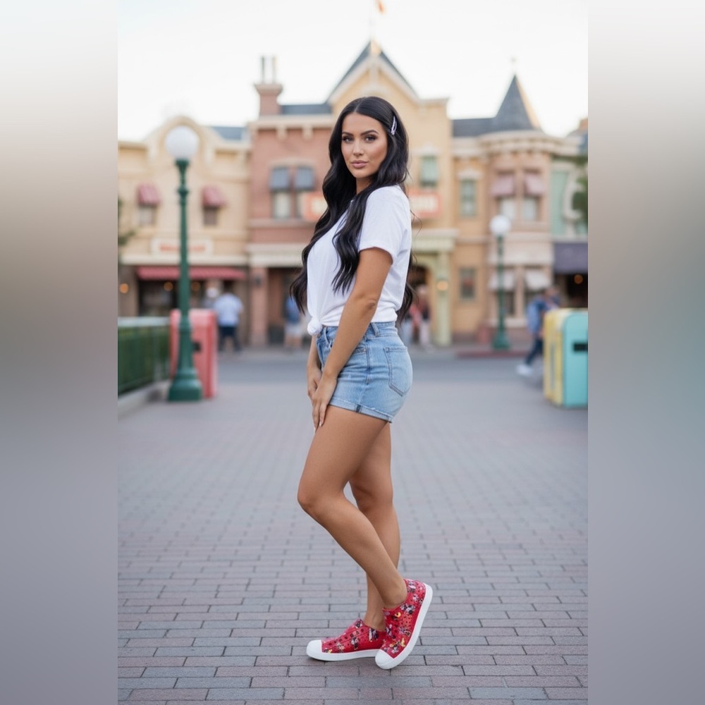 Native Disney Parks Minnie Mouse Red Jeffersons w11/m9